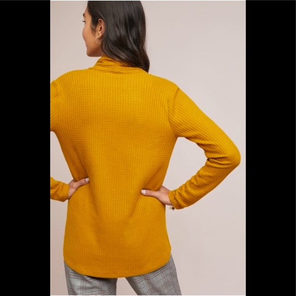 Mustard Anthropologie Woodruff Top - Picture 5 of 6